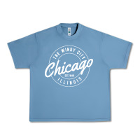 Pebble Blue chicago Urban Heavy Tee - artisFamous