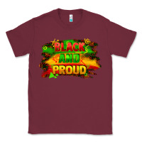 Burgundy black and proud Classic Tee - FaDigitalArtStudio