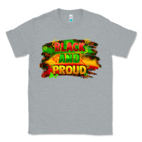 Heather Grey black and proud Classic Tee - FaDigitalArtStudio