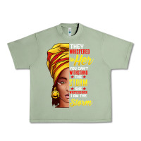 Oil Green black history month shirt african woman afro i am the storm t shirt Urban Heavy Tee - artisFamous