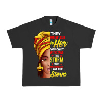Pigment Black black history month shirt african woman afro i am the storm t shirt Urban Heavy Tee - artisFamous