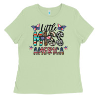 Matcha little miss america Ladies Tee - CowhideDigitalArt