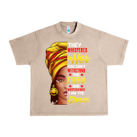 French Oak black history month shirt african woman afro i am the storm t shirt Urban Heavy Tee - artisFamous