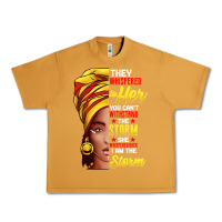 Peanut Butter black history month shirt african woman afro i am the storm t shirt Urban Heavy Tee - artisFamous