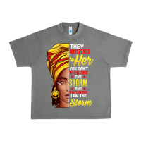 Tornado black history month shirt african woman afro i am the storm t shirt Urban Heavy Tee - artisFamous