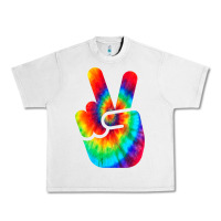 Lunar Rock cool peace hand tie dye t shirt for boys and girls Urban Heavy Tee - artisFamous