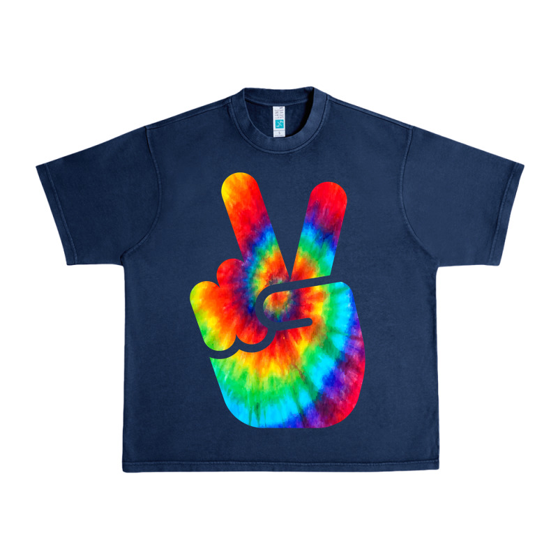Cool Peace Hand Tie Dye T Shirt For Boys And Girls Urban Heavy Tee by artisFamous | Teevron