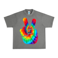 Tornado cool peace hand tie dye t shirt for boys and girls Urban Heavy Tee - artisFamous