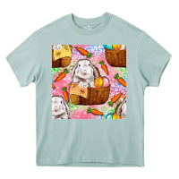 Arona Easter Bunny With Hamper Seamless Pattern Heavy Core Tee - BundleAndBundleShop