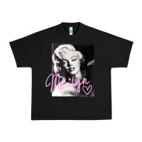 Black monroe black and white pink handwriting t shirt Urban Heavy Tee - artisFamous