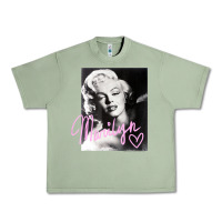 Oil Green monroe black and white pink handwriting t shirt Urban Heavy Tee - artisFamous