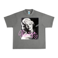 Monroe Black And White Pink Handwriting T Shirt Urban Heavy Tee | Teevron