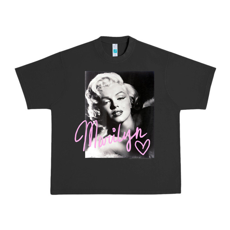Monroe Black And White Pink Handwriting T Shirt Urban Heavy Tee by artisFamous | Teevron