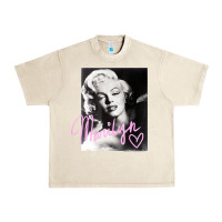 Sandshell monroe black and white pink handwriting t shirt Urban Heavy Tee - artisFamous