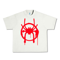 Pistachio spiderverse miles symbol tag t shirt Urban Heavy Tee - artisFamous