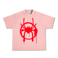Salmon spiderverse miles symbol tag t shirt Urban Heavy Tee - artisFamous