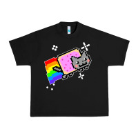Black nyan cat t shirt Urban Heavy Tee - artisFamous