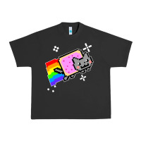 Pigment Black nyan cat t shirt Urban Heavy Tee - artisFamous