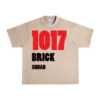French Oak 1017 Brick Squad Black Red Urban Heavy Tee - artisFamous