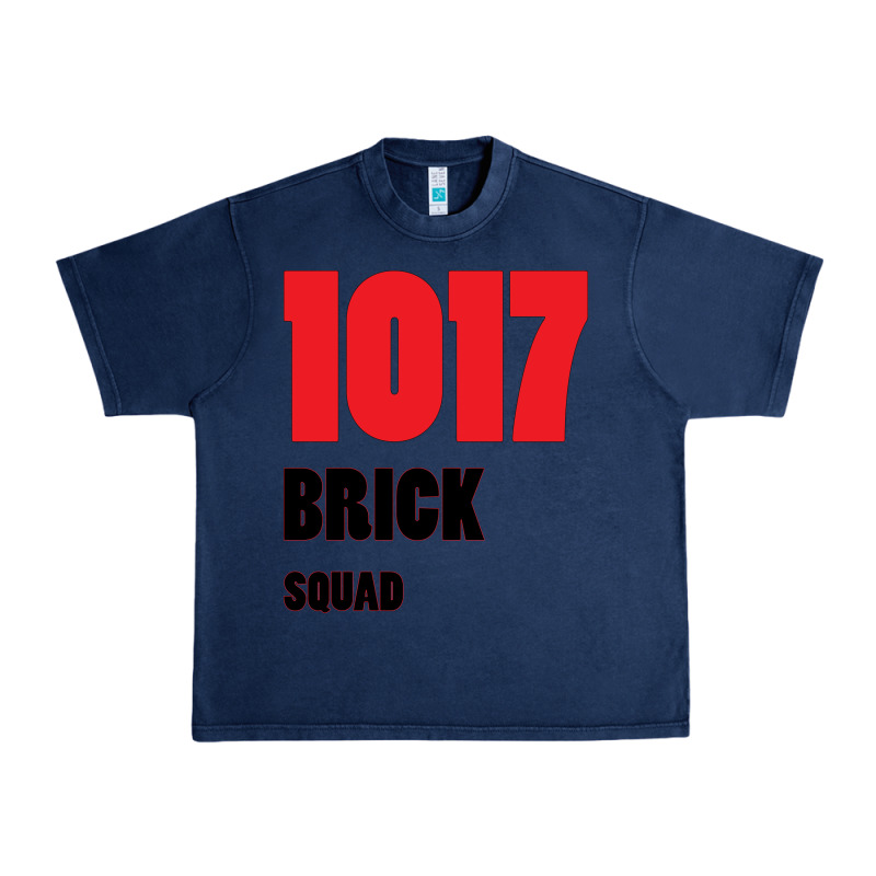 1017 Brick Squad Black Red Urban Heavy Tee by artisFamous | Teevron