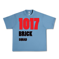 Pebble Blue 1017 Brick Squad Black Red Urban Heavy Tee - artisFamous