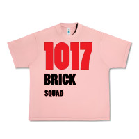 Salmon 1017 Brick Squad Black Red Urban Heavy Tee - artisFamous