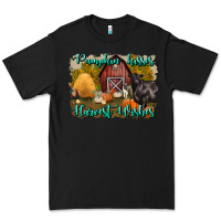 Black pumpkin kisses harvest wishes Premium Tee - BundleAndBundleShop