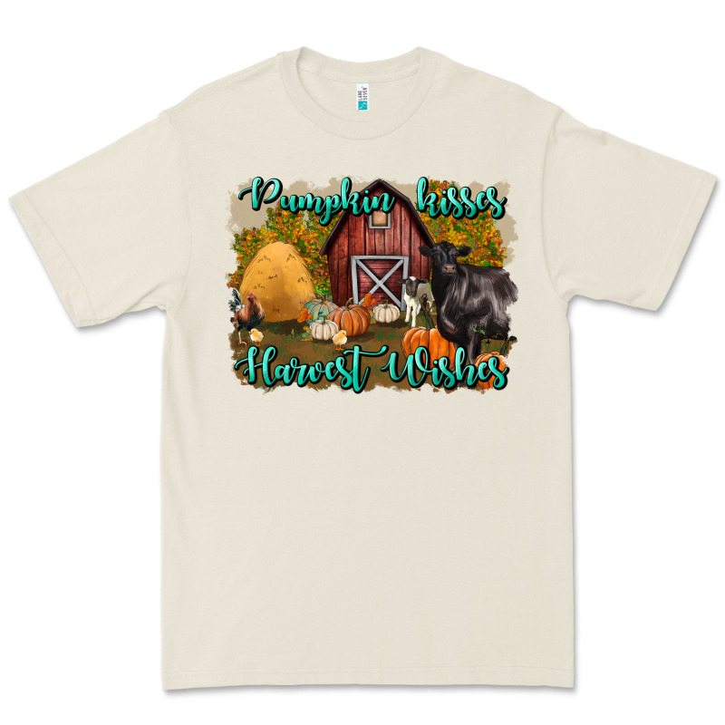 Pumpkin Kisses Harvest Wishes Premium Tee by BundleAndBundleShop | Teevron