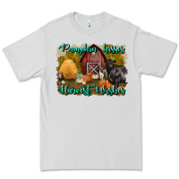 Dove Grey pumpkin kisses harvest wishes Premium Tee - BundleAndBundleShop