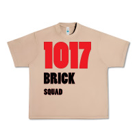 Burro 1017 Brick Squad Black Red Urban Heavy Tee - artisFamous