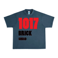 Midnight Navy 1017 Brick Squad Black Red Urban Heavy Tee - artisFamous