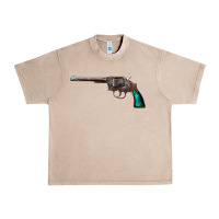 French Oak Revolver Handgun Urban Heavy Tee - artisFamous