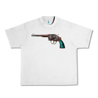 Lunar Rock Revolver Handgun Urban Heavy Tee - artisFamous