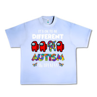 Grape Ice a.mong us it's o.kay to be different autism awareness t shirt Urban Heavy Tee - artisFamous