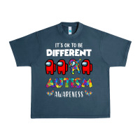 A.mong Us It's O.kay To Be Different Autism Awareness T Shirt Urban Heavy Tee | Teevron