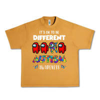 Peanut Butter a.mong us it's o.kay to be different autism awareness t shirt Urban Heavy Tee - artisFamous