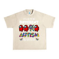 Sandshell a.mong us it's o.kay to be different autism awareness t shirt Urban Heavy Tee - artisFamous