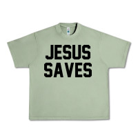 Oil Green jesus saves christian faith trust in god lord christ Urban Heavy Tee - artisFamous