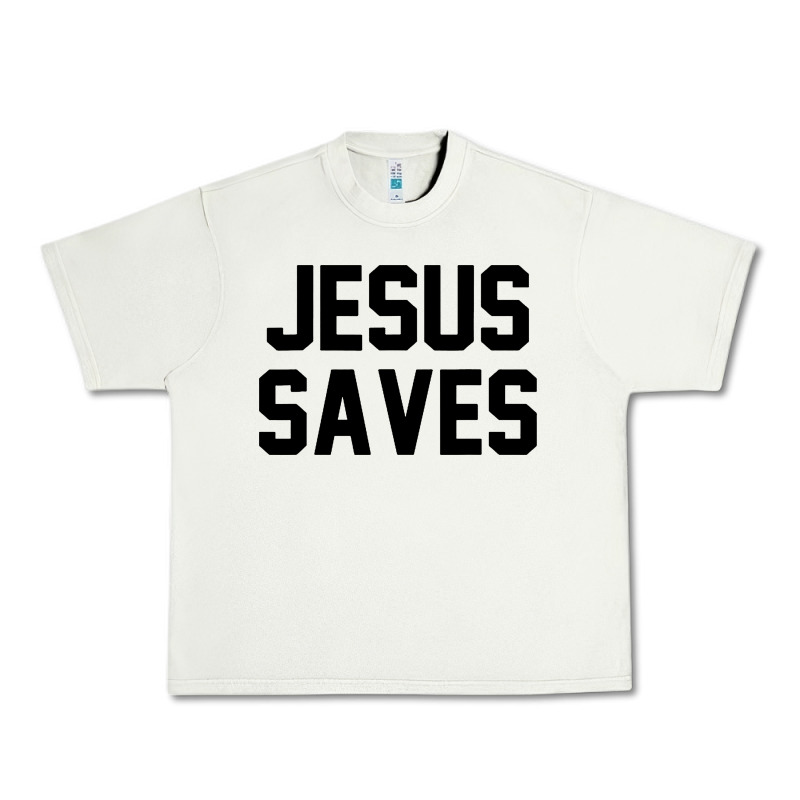 Jesus Saves Christian Faith Trust In God Lord Christ Urban Heavy Tee by artisFamous | Teevron