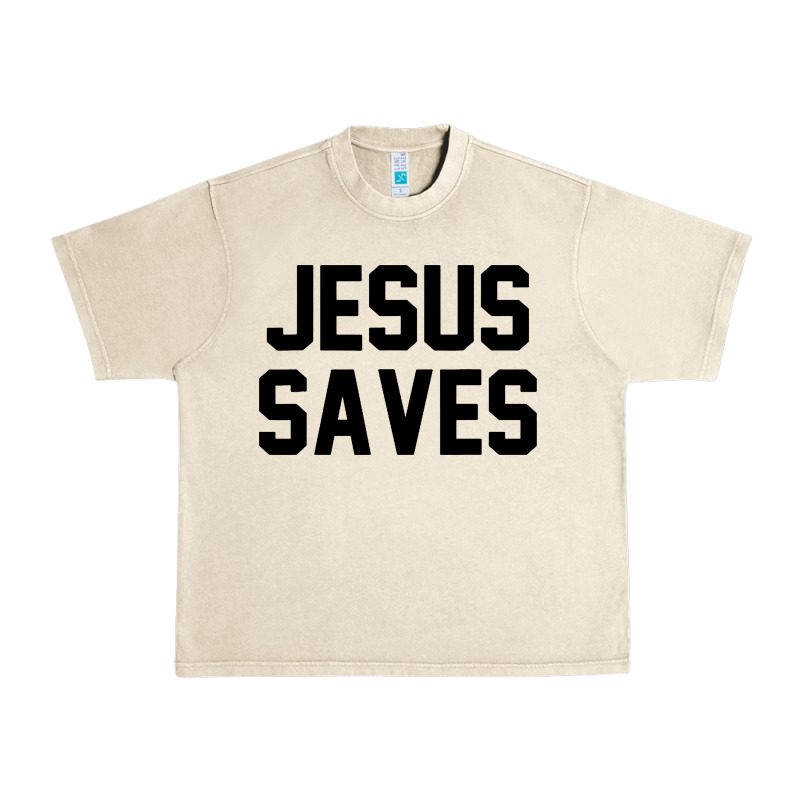 Jesus Saves Christian Faith Trust In God Lord Christ Urban Heavy Tee by artisFamous | Teevron
