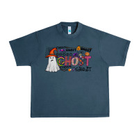 Midnight Navy ghost Urban Heavy Tee - CowhideDigitalArt