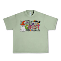 Oil Green ghost Urban Heavy Tee - CowhideDigitalArt