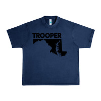 Navy maryland state trooper Urban Heavy Tee - artisFamous