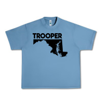 Pebble Blue maryland state trooper Urban Heavy Tee - artisFamous