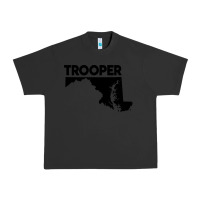 Pigment Black maryland state trooper Urban Heavy Tee - artisFamous