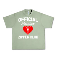 Oil Green open heart surgery zipper club bypass get well recovery gift Urban Heavy Tee - artisFamous