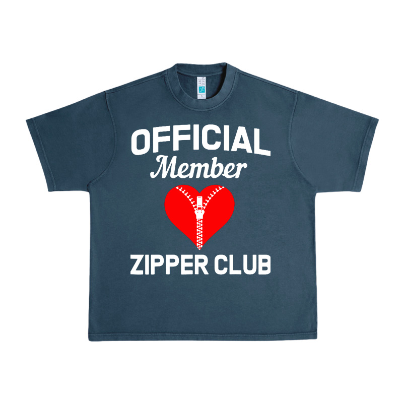 Open Heart Surgery Zipper Club Bypass Get Well Recovery Gift Urban Heavy Tee by artisFamous | Teevron