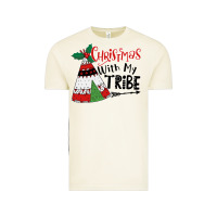 Vintage Arctic Christmas with my tribe boho Vintage Tee - CowhideDigitalArt