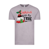 Vintage Zinc Christmas with my tribe boho Vintage Tee - CowhideDigitalArt
