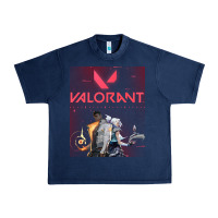Navy valorant gaming design Urban Heavy Tee - artisFamous